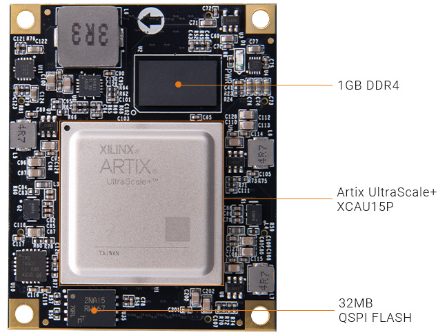 ALINX AMD Xilinx Artix UltraScale+ XCAU15P FPGA SoM system-on-module ACAU15 AU15P