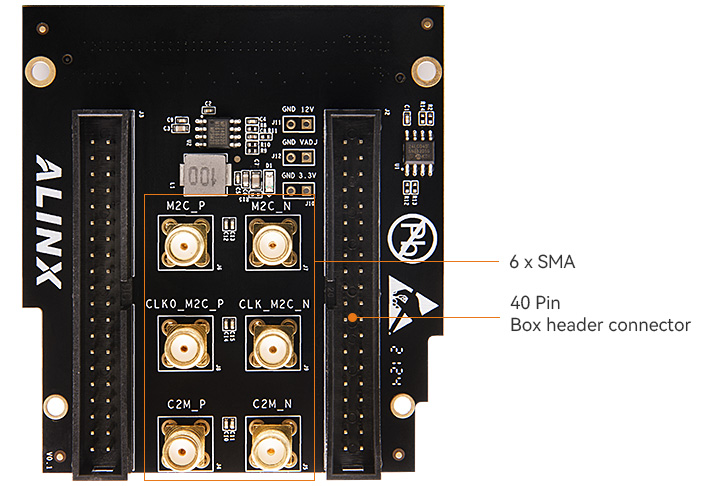  FL1010 40 Pin Expansion port  FMC LPC Board